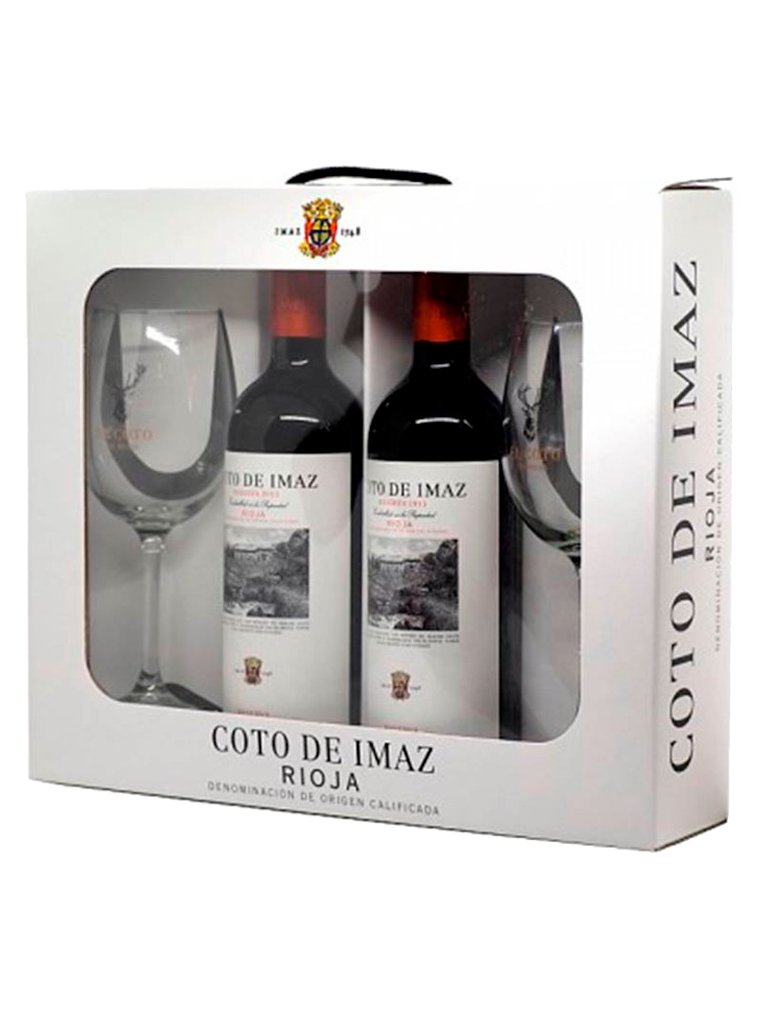 Coto Imaz Reserva Estuche 2 copas y 2 botellas