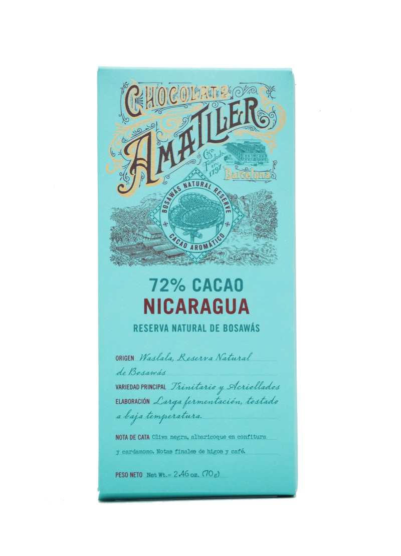 Amatller Chocolate Nicaragua 72%