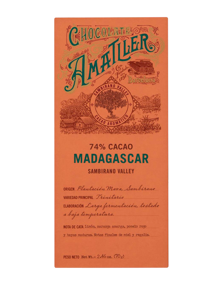 Amatller Chocolate Madagascar 74%