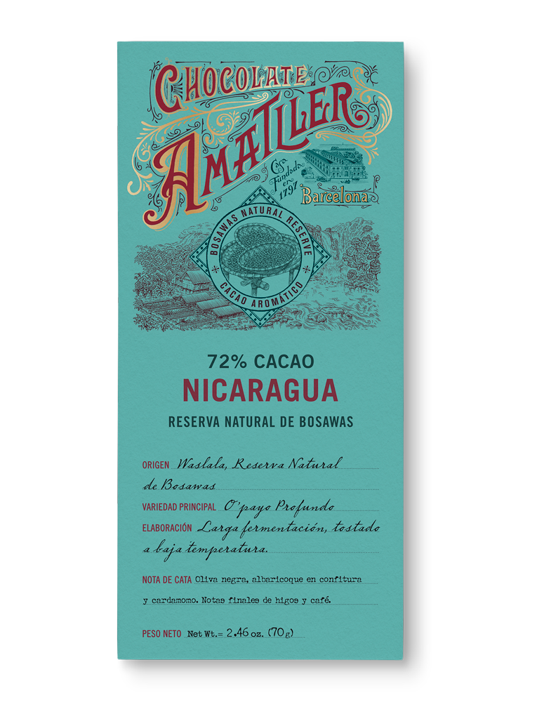 Amatller Chocolate Nicaragua 72%
