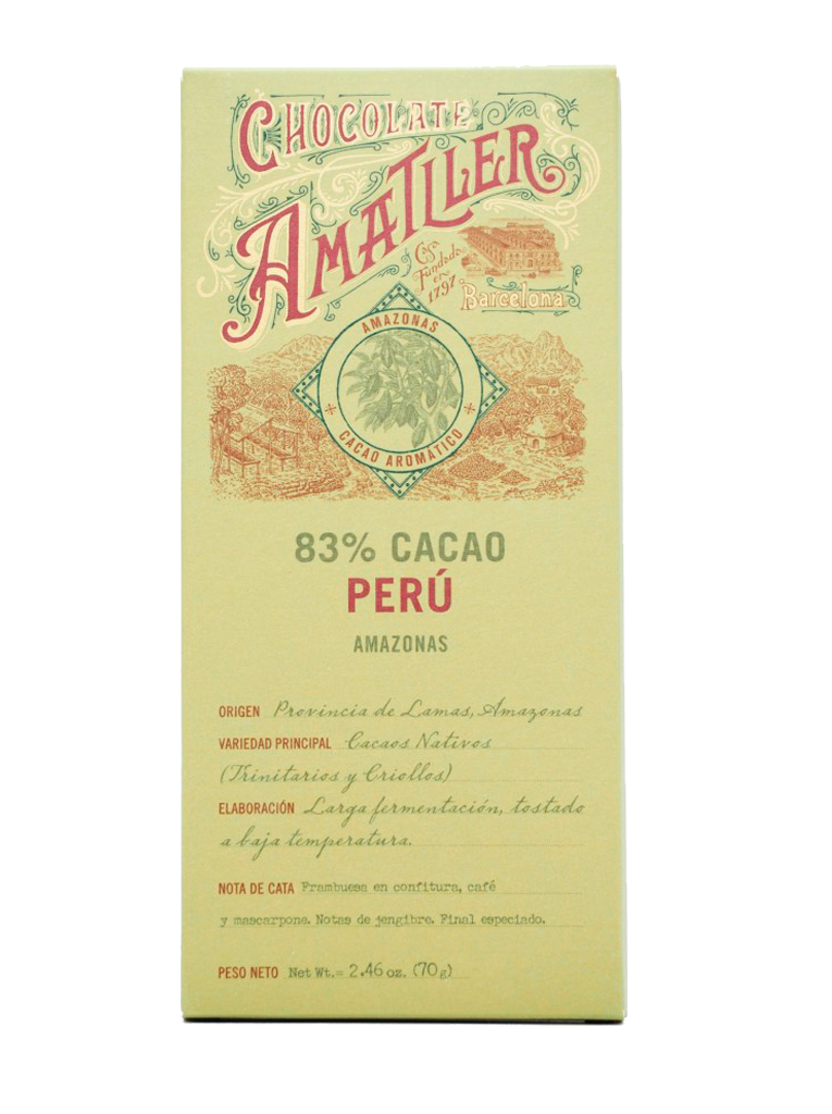 Amatller Chocolate Perú 83% cacao