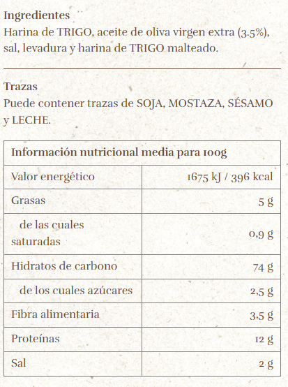 ESPIGA BLANCA BASTONETS ACEITE OLIVA