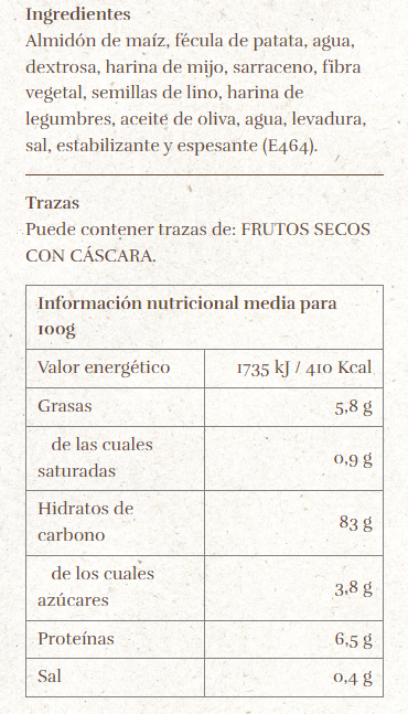 ESPIGA BLANCA PICOS CAMPEROS SIN GLUTEN