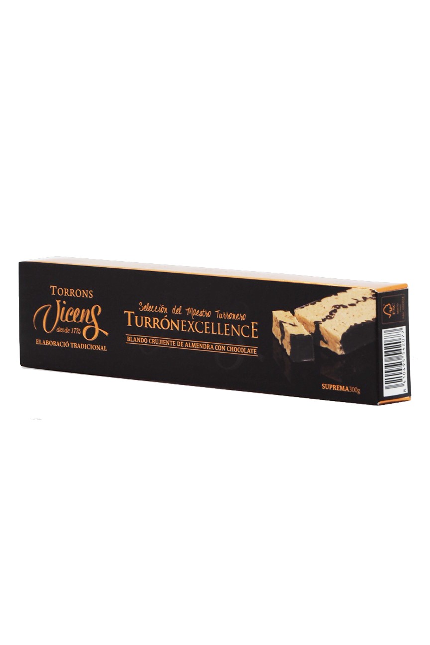 Turrón Vicens Blando Crujiente con Chocolate