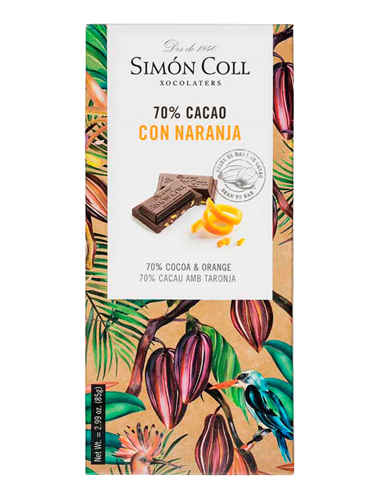 Simón Coll 70% Cacao con Naranja