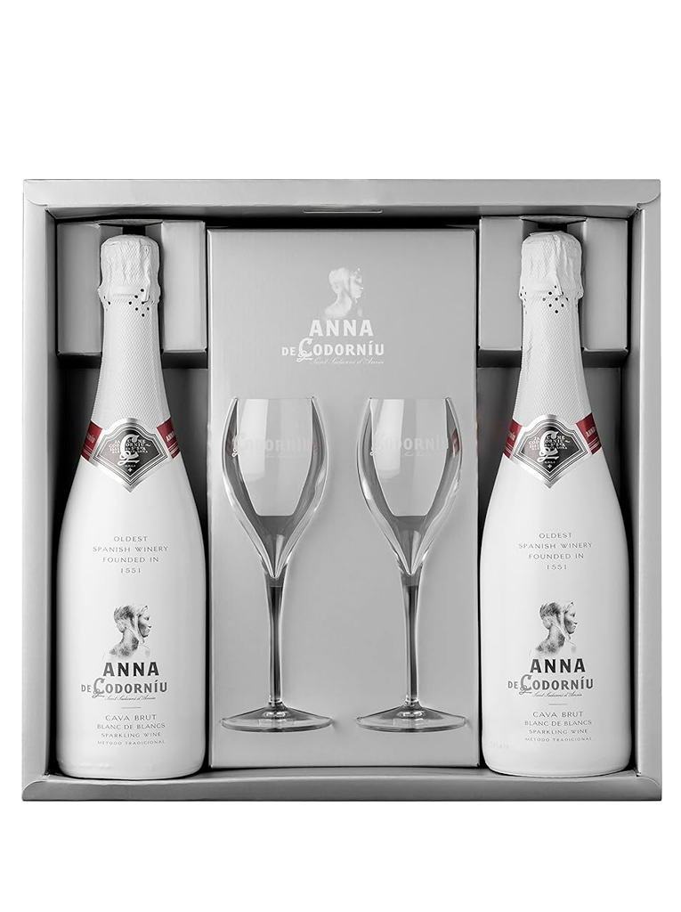 Anna Blanc de Blancs 2 bot + 2 copas