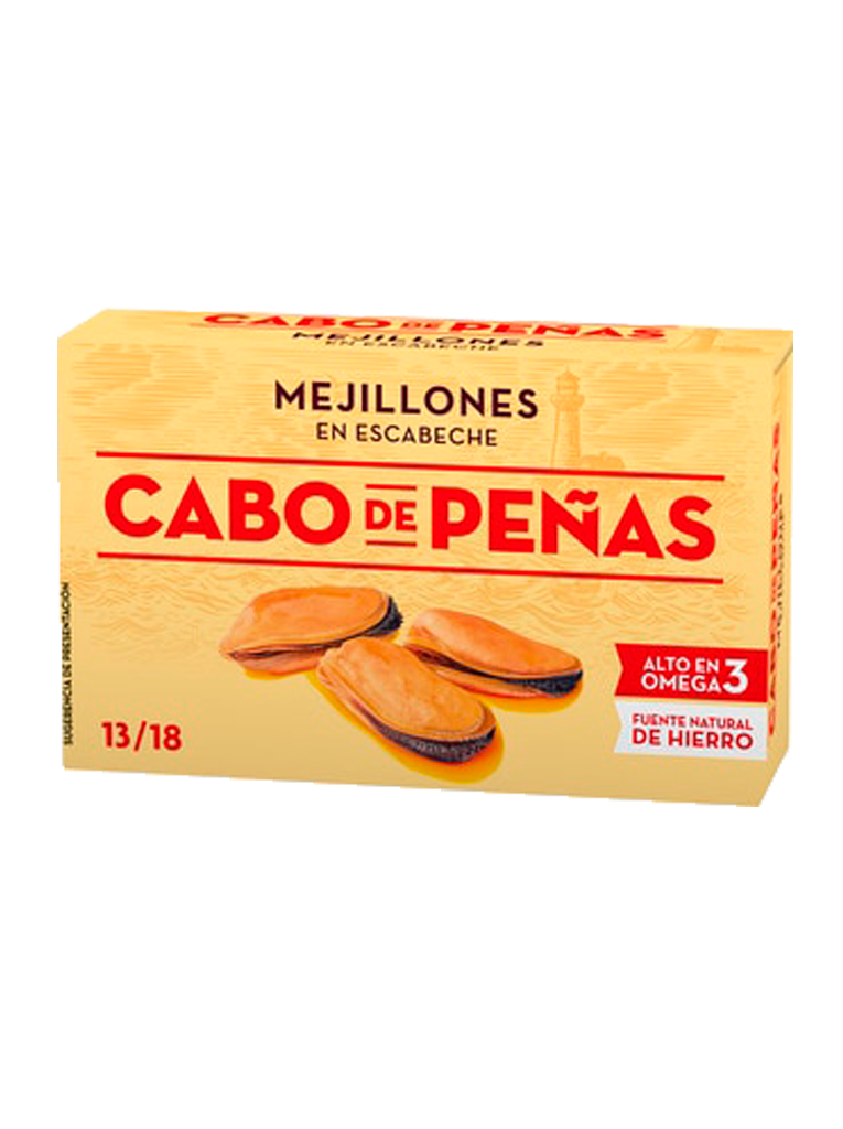 Cabo de Peñas Mejillones en escabeche