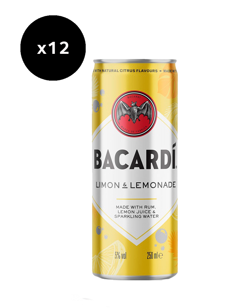 Bacardi Lemonade RTD lata 250ml